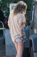 PARIS JACKSON in Denim Shorts Out in Malibu 03/04/2020