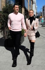 PETA MURGATROYD and Maksim Chmerkovskiy Out at Times Square 03/09/2020