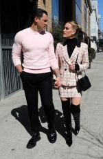 PETA MURGATROYD and Maksim Chmerkovskiy Out at Times Square 03/09/2020