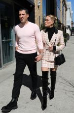 PETA MURGATROYD and Maksim Chmerkovskiy Out at Times Square 03/09/2020