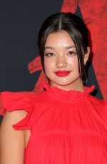 PEYTON ELIZABETH LEE at Mulan Premiere in Hollywood 03/09/2020