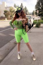 PHOEBE PRICE Out Walking Her Dog in Beverly Hills 03/05/2020