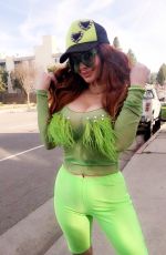 PHOEBE PRICE Out Walking Her Dog in Beverly Hills 03/05/2020