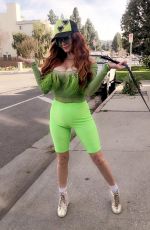 PHOEBE PRICE Out Walking Her Dog in Beverly Hills 03/05/2020
