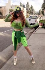 PHOEBE PRICE Out Walking Her Dog in Beverly Hills 03/05/2020