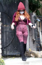 PHOEBE PRICE Wears a Mask Out in Los Angeles 03/24/2020