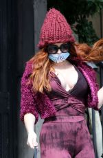 PHOEBE PRICE Wears a Mask Out in Los Angeles 03/24/2020