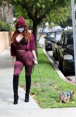 PHOEBE PRICE Wears a Mask Out in Los Angeles 03/24/2020