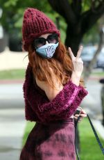 PHOEBE PRICE Wears a Mask Out in Los Angeles 03/24/2020