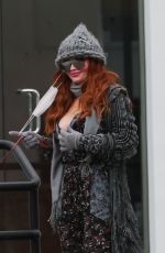PHOEBE PRICE Wears a Mask While Walking Her Dog Out in Beverly Hills 03/13/2020