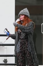 PHOEBE PRICE Wears a Mask While Walking Her Dog Out in Beverly Hills 03/13/2020