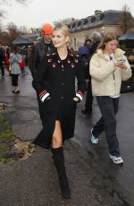PIXIE GELDOF Arrives at Valentino Show at Paris Faashion Week 03/01/2020