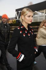 PIXIE GELDOF Arrives at Valentino Show at Paris Faashion Week 03/01/2020
