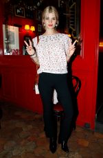 PIXIE GELDOF at Chloe Dinner at Paris Fashion Week 02/27/2020