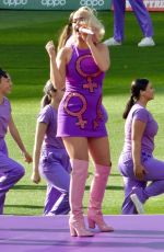 Pregnant KATY PERRY Performs at Women