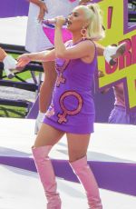 Pregnant KATY PERRY Performs at Women
