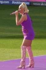 Pregnant KATY PERRY Performs at Women