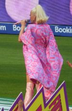 Pregnant KATY PERRY Performs at Women