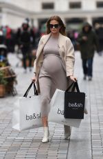 Pregnant MILLIE MACKINTOSH Out Shopping in London 03/12/2020