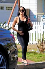 Pregnant NIKKI BELLA at a Nail Salon in Studio City 03/04/2020