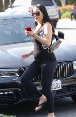 Pregnant NIKKI BELLA at a Nail Salon in Studio City 03/04/2020