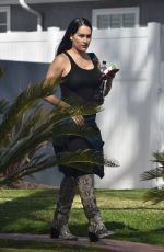 Pregnant NIKKI BELLA Out in Brentwood 02/29/2020
