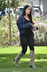 Pregnant NIKKI BELLA Out in Brentwood 02/29/2020