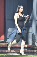 Pregnant NIKKI BELLA Out in Brentwood 02/29/2020