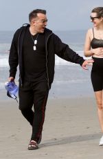 Pregnant RACHEL MCCORD Out at a Beach in Venice 03/15/2020