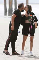 Pregnant RACHEL MCCORD Out at a Beach in Venice 03/15/2020