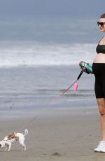 Pregnant RACHEL MCCORD Out at a Beach in Venice 03/15/2020