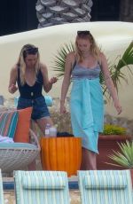 Pregnant SOPHIE TURNER and Joe Jonas on Erly Baby Moon in Cabo San Lucas 03/07/2020