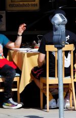 Pregnant SOPHIE TURNER and Joe Jonas Out for Lunch in Studio City 03/06/2020