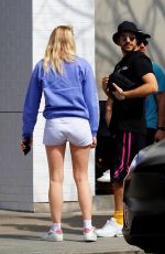 Pregnant SOPHIE TURNER and Joe Jonas Out for Lunch in Studio City 03/06/2020