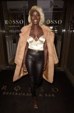 PRISCILLA ANYABY at Rosso Restaurant in Manchester 03/09/2020