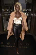 PRISCILLA ANYABY at Rosso Restaurant in Manchester 03/09/2020