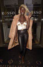 PRISCILLA ANYABY at Rosso Restaurant in Manchester 03/09/2020