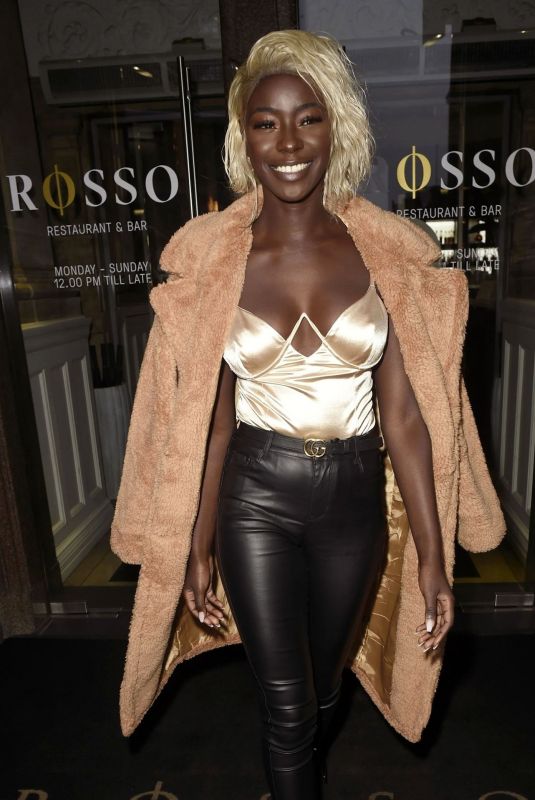 PRISCILLA ANYABY at Rosso Restaurant in Manchester 03/09/2020