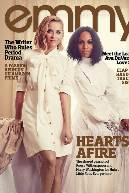 REESE WITHERSPOON and KERRY WASHINGTON in Emmy Magazine 2020 Issue No.2