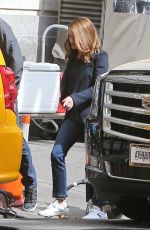 REESE WITHERSPOON on the Set of The Morning Show in Los Angeles 03/09/2020