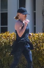 REESE WITHERSPOON Out Jogging in Brentwood 03/23/2020