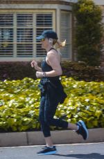 REESE WITHERSPOON Out Jogging in Brentwood 03/23/2020