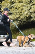 REESE WITHERSPOON Out with Her Dogs in Pacific Palisades 03/24/2020