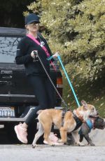 REESE WITHERSPOON Out with Her Dogs in Pacific Palisades 03/24/2020