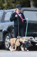 REESE WITHERSPOON Out with Her Dogs in Pacific Palisades 03/24/2020