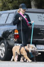 REESE WITHERSPOON Out with Her Dogs in Pacific Palisades 03/24/2020