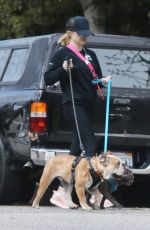 REESE WITHERSPOON Out with Her Dogs in Pacific Palisades 03/24/2020