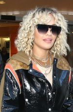 RITA ORA Arrives at BBC Studios in London 03/16/2020
