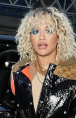 RITA ORA Arrives at BBC Studios in London 03/16/2020