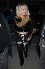 RITA ORA Arrives at BBC Studios in London 03/16/2020